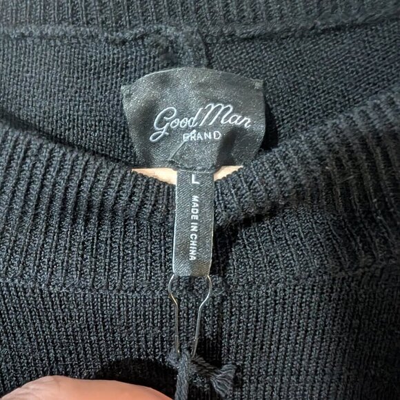 Good Man Brand | Modern Slim Fit Merino Wool Sweater In Black - Picture 5 of 10